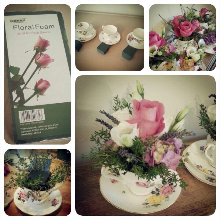 Tea Cup Flower Arrangement